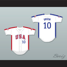 Load image into Gallery viewer, Gary Green 10 1984 USA Team White Button Down Baseball Jersey