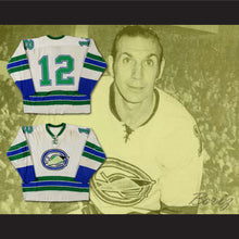 Load image into Gallery viewer, Gary Jarrett 12 Oakland Seals White Hockey Jersey