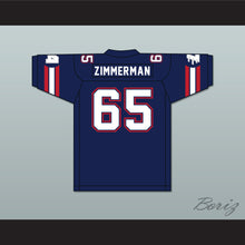 Load image into Gallery viewer, 1985 USFL Gary Zimmerman 65 Los Angeles Express Road Football Jersey