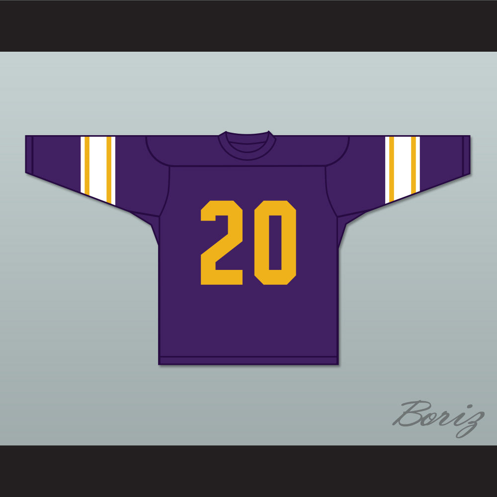 Gavin Grey 20 Louisiana University Purple Football Jersey 2