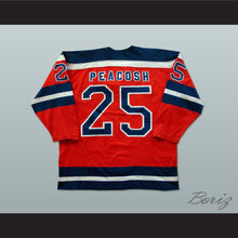 Load image into Gallery viewer, Gene Peacosh 25 San Diego Mariners Red Hockey Jersey