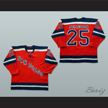 Load image into Gallery viewer, Gene Peacosh 25 San Diego Mariners Red Hockey Jersey
