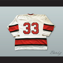 Load image into Gallery viewer, Generals 33 White Tie Down Hockey Jersey