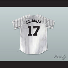 Load image into Gallery viewer, George Costanza 17 Improv White Pinstriped Baseball Jersey