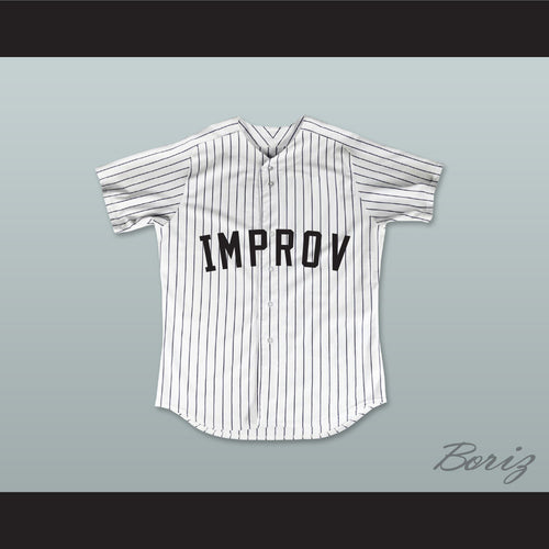 George Costanza 17 Improv White Pinstriped Baseball Jersey 'The Understudy'