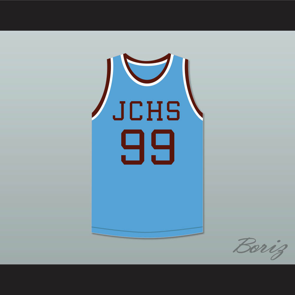 George Mikan 99 Joliet Catholic High School Hilltoppers Light Blue Basketball Jersey 2