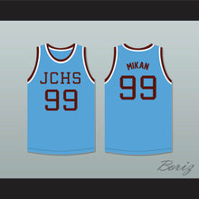 Load image into Gallery viewer, George Mikan 99 Joliet Catholic High School Hilltoppers Light Blue Basketball Jersey 2