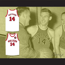 Load image into Gallery viewer, George Nostrand 14 Providence Steamrollers White Basketball Jersey with Patch 2