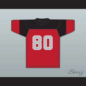 George Shank 80 Blackfoot High School Red Football Jersey 2