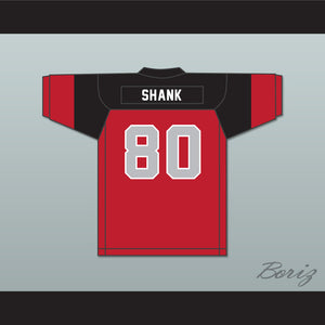 George Shank 80 Blackfoot High School Red Football Jersey 2