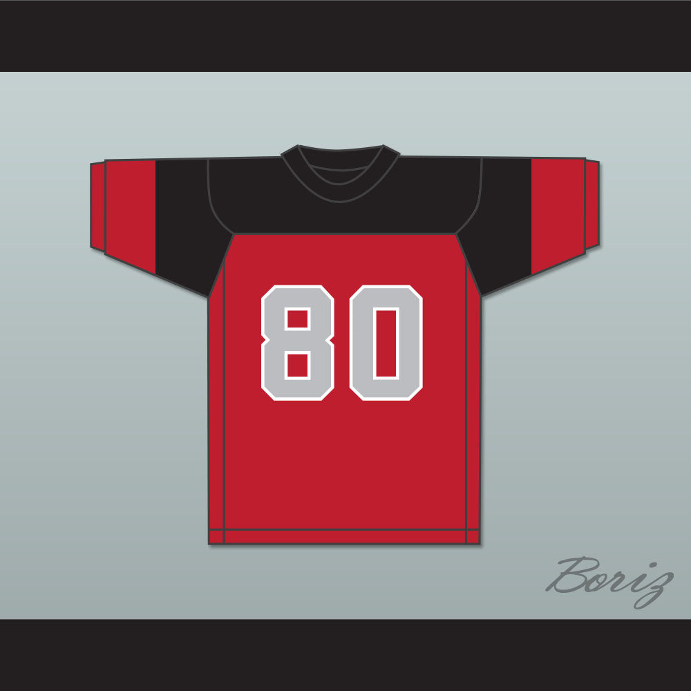 George Shank 80 Blackfoot High School Red Football Jersey 1