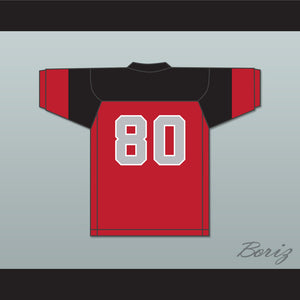 George Shank 80 Blackfoot High School Red Football Jersey 1