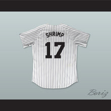 Load image into Gallery viewer, George &#39;Shrimp&#39; Costanza 17 Improv White Pinstriped Baseball Jersey