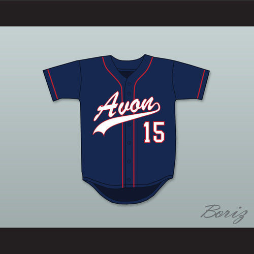 George Springer 15 Avon Old Farms School Winged Beavers Navy Blue Baseball Jersey 1