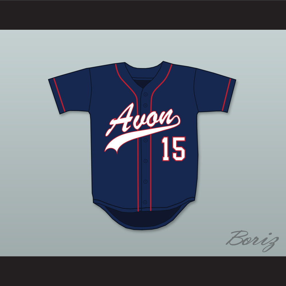 George Springer 15 Avon Old Farms School Winged Beavers Navy Blue Baseball Jersey 1