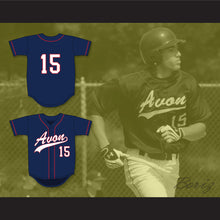 Load image into Gallery viewer, George Springer 15 Avon Old Farms School Winged Beavers Navy Blue Baseball Jersey 1