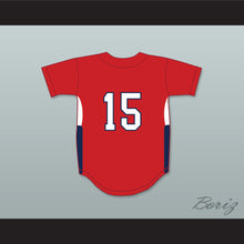 Load image into Gallery viewer, George Springer 15 Avon Old Farms School Winged Beavers Red Baseball Jersey 1
