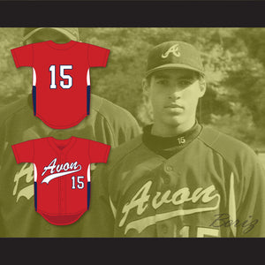 George Springer 15 Avon Old Farms School Winged Beavers Red Baseball Jersey 1