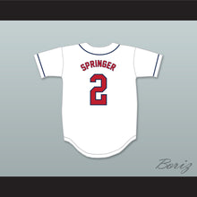 Load image into Gallery viewer, George Springer 2 Avon Old Farms School Winged Beavers White Baseball Jersey 2
