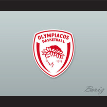 Load image into Gallery viewer, Georgios Printezis 15 Olympiacos Piraeus Greece Black Basketball Jersey