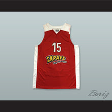 Load image into Gallery viewer, Georgios Printezis 15 Olympiacos Piraeus Greece Red Basketball Jersey