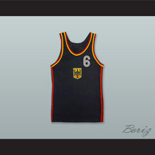 Load image into Gallery viewer, Germany 6 Black Basketball Jersey
