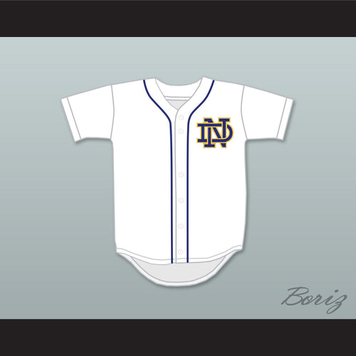 Giancarlo Stanton 27 Notre Dame High School Sherman Oaks Knights White Baseball Jersey 2