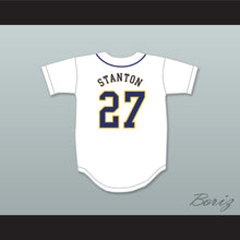 Load image into Gallery viewer, Giancarlo Stanton 27 Notre Dame High School Sherman Oaks Knights White Baseball Jersey 2