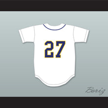 Load image into Gallery viewer, Giancarlo Stanton 27 Notre Dame High School Sherman Oaks Knights White Baseball Jersey 1