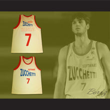 Load image into Gallery viewer, Gianluca Basile 7 Zucchetti Software White Basketball Jersey Korac Cup