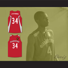 Load image into Gallery viewer, Giannis Antetokounmpo 34 Filathlitikos A.O Zografou B.C. Red Basketball Jersey 2