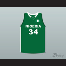 Load image into Gallery viewer, Giannis Antetokounmpo 34 Nigeria Green Basketball Jersey