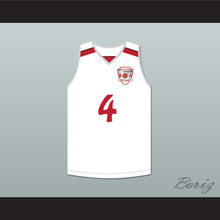 Load image into Gallery viewer, Giannis Antetokounmpo 4 Filathlitikos B.C. White Basketball Jersey 2