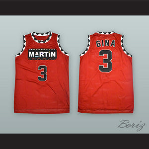 Gina Waters-Payne 3 Martin Red Basketball Jersey