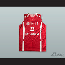 Load image into Gallery viewer, Giorgi Sharabidze 22 Georgia Red Basketball Jersey