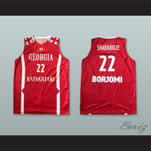 Load image into Gallery viewer, Giorgi Sharabidze 22 Georgia Red Basketball Jersey