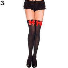 Load image into Gallery viewer, Girls Student School Socks Fashion Sexy Stockings Women Stretch Lace Bow Thigh High Socks Over Knee Womens Female Long Knee Sock