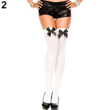 Load image into Gallery viewer, Girls Student School Socks Fashion Sexy Stockings Women Stretch Lace Bow Thigh High Socks Over Knee Womens Female Long Knee Sock