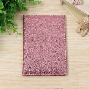 Glitter Sequin PU Leather Passport Holder Bag Business Card Passport Cover Travel Credit Card Holder Cover Driver License Bag