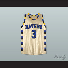 Load image into Gallery viewer, Lucas Scott 3 One Tree Hill Ravens Gold Basketball Jersey