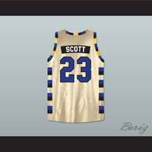 Load image into Gallery viewer, Nathan Scott 23 One Tree Hill Ravens Gold Basketball Jersey