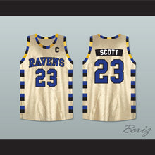 Load image into Gallery viewer, Nathan Scott 23 One Tree Hill Ravens Gold Basketball Jersey
