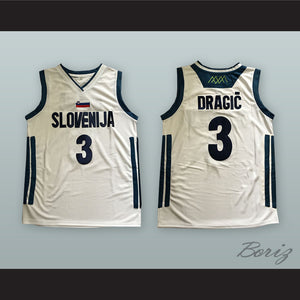 Goran Dragic 3 Slovenija National Team White Basketball Jersey