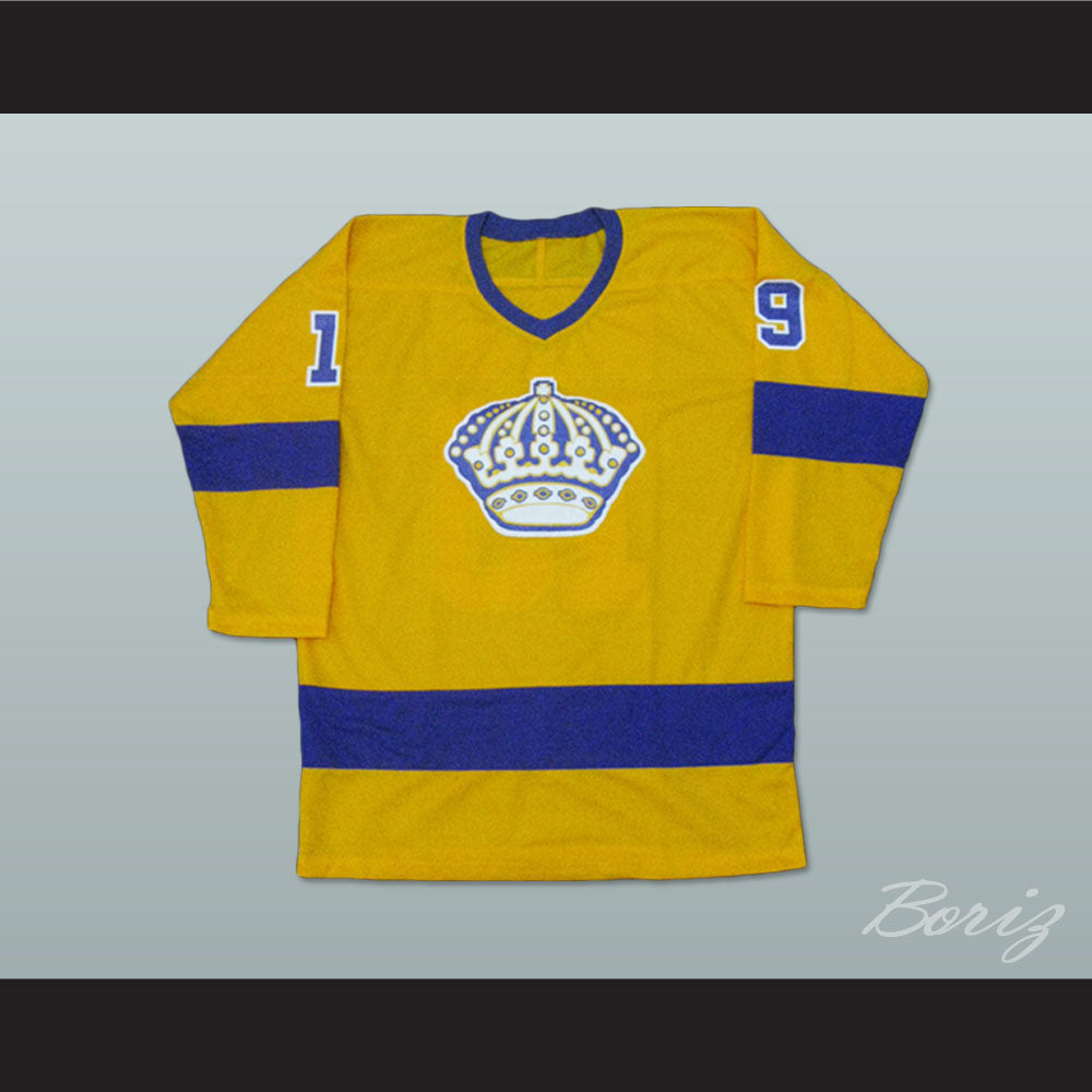 Butch Goring 19 Los Angeles Yellow Hockey Jersey