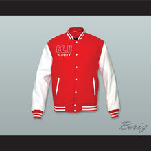 Load image into Gallery viewer, Grand Lakes University Hooters Red Wool and White Lab Leather Varsity Letterman Jacket