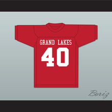 Load image into Gallery viewer, Grand Lakes University Hooters Red Football Jersey Back to School