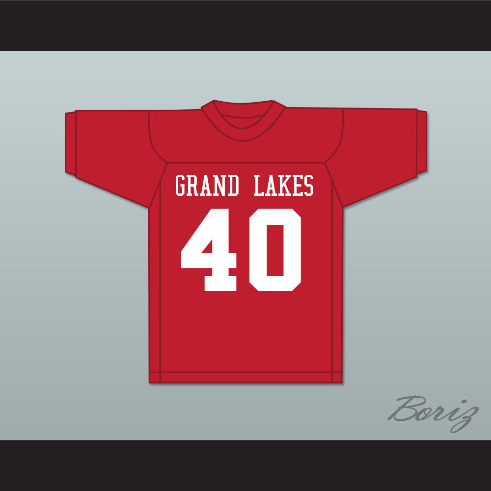Grand Lakes University Hooters Red Football Jersey Back to School
