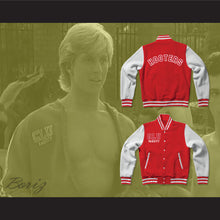 Load image into Gallery viewer, Grand Lakes University Hooters Red Varsity Letterman Jacket-Style Sweatshirt
