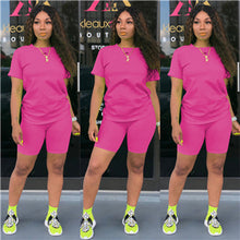 Load image into Gallery viewer, Great Temperament High Quality Neon Women Two Piece Set Tight Bandage Fitness Sports Suit Female Casual Night Club Party Outfits