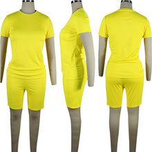 Load image into Gallery viewer, Great Temperament High Quality Neon Women Two Piece Set Tight Bandage Fitness Sports Suit Female Casual Night Club Party Outfits